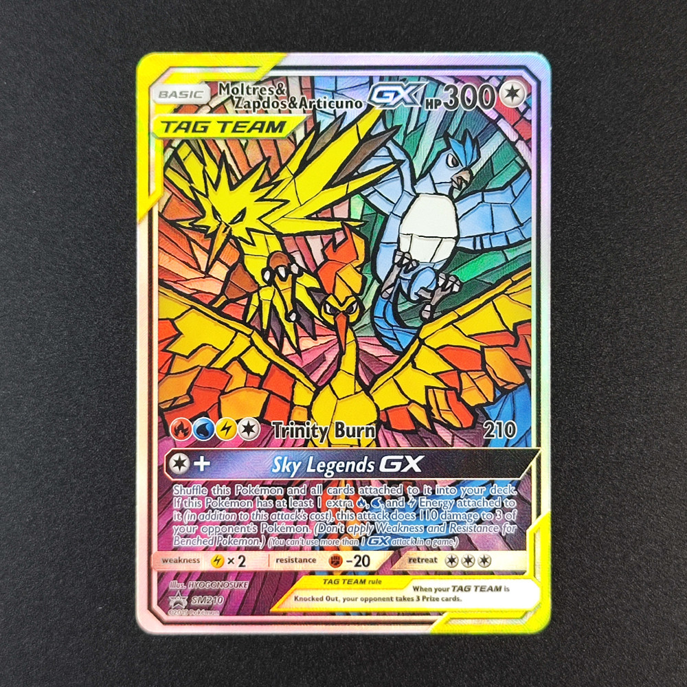 DIY Pokemon PTCG Card TAG TEAM Latias & Latios Gengai Mimikyu Mewtwo Mew Moltres Zapdos Articuno GX