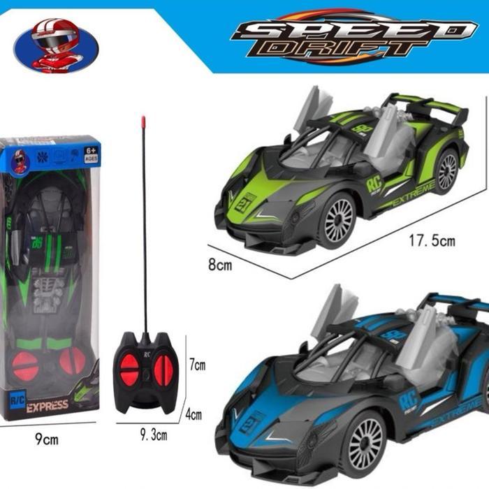 Mobil RC Express SPEED Drift Buka Pintu Mainan Mobil Balap Remote Control dengan Ban Karet dan