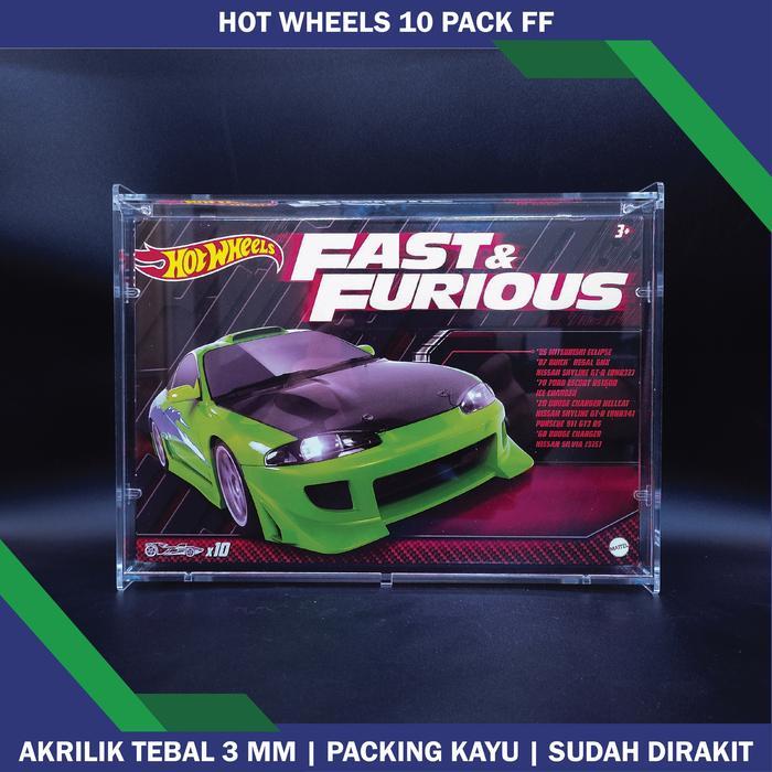 TERRA Akrilik Diecast Display Box 1 64 Hotwheels 10 Pack Fast Furious