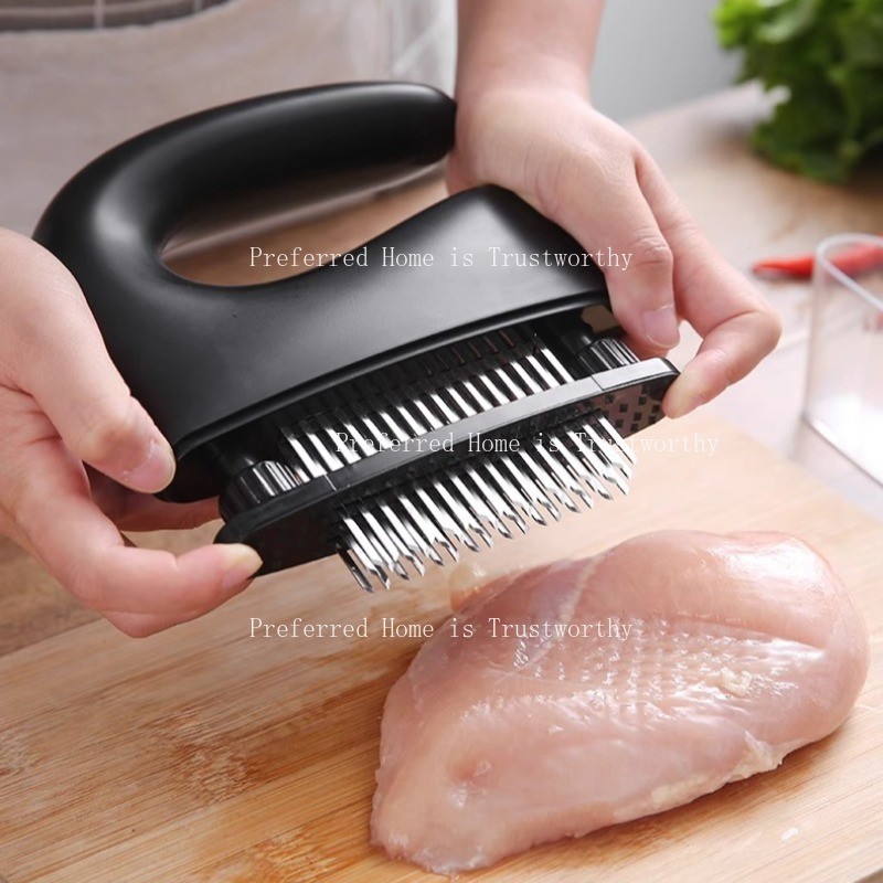Meat Loosening Tool with 48 Needles for Breaking Meat and Entering Flavor, Stainless Steel Meat