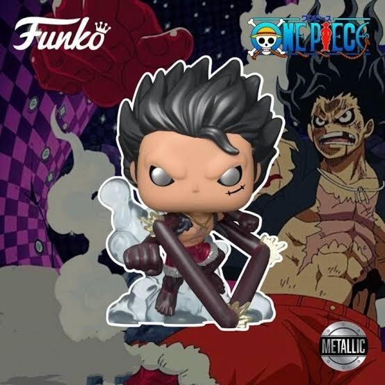 HOT SALE FUNKO POP ONE PIECE SNAKE-MAN LUFFY METALLIC GEAR FOUR ANIME FIGURE TERMURAH