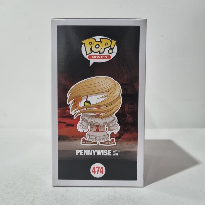HOT SALE FUNKO POP MOVIES - IT - PENNYWISE WITH WIG - BLUE EYES #474 TERMURAH