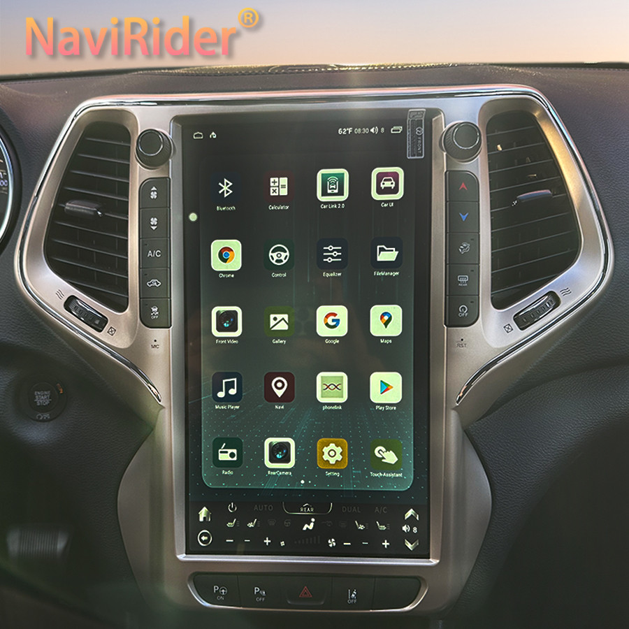 13.6inch Tesla Android Screen Radio 2din For Jeep Cherokee 2014 2021