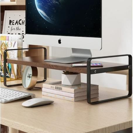 Dudukan Alas monitor / meja dudukan monitor stand kayu / MEJA LAPTOP
