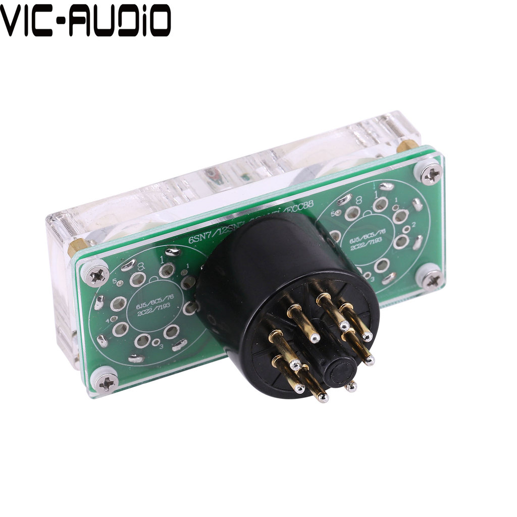 1Piece 6J5+6J5 TO 6SN7 Convert Tube Socket DIY Audio Vacuum Tube Adapter Socket Converter Free