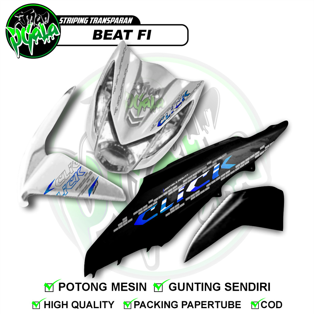 STRIPING TRANSPARAN HONDA BEAT FI NVX