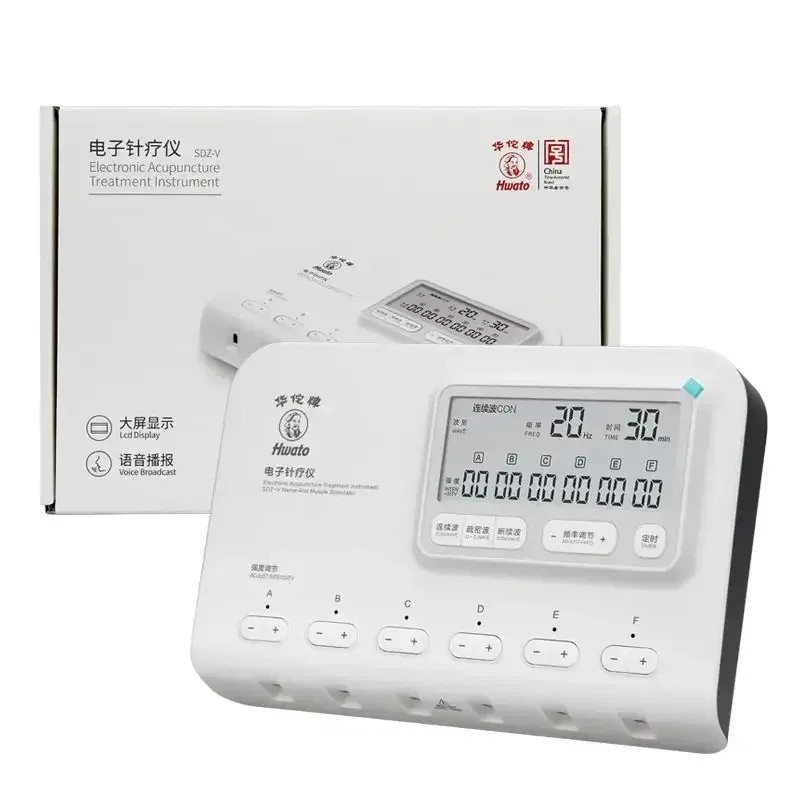 Hwato SDZ-V Electrical Acupuncture Therapy Nerve and Muscle Stimulator 6 Channels EMS TENS Electroac