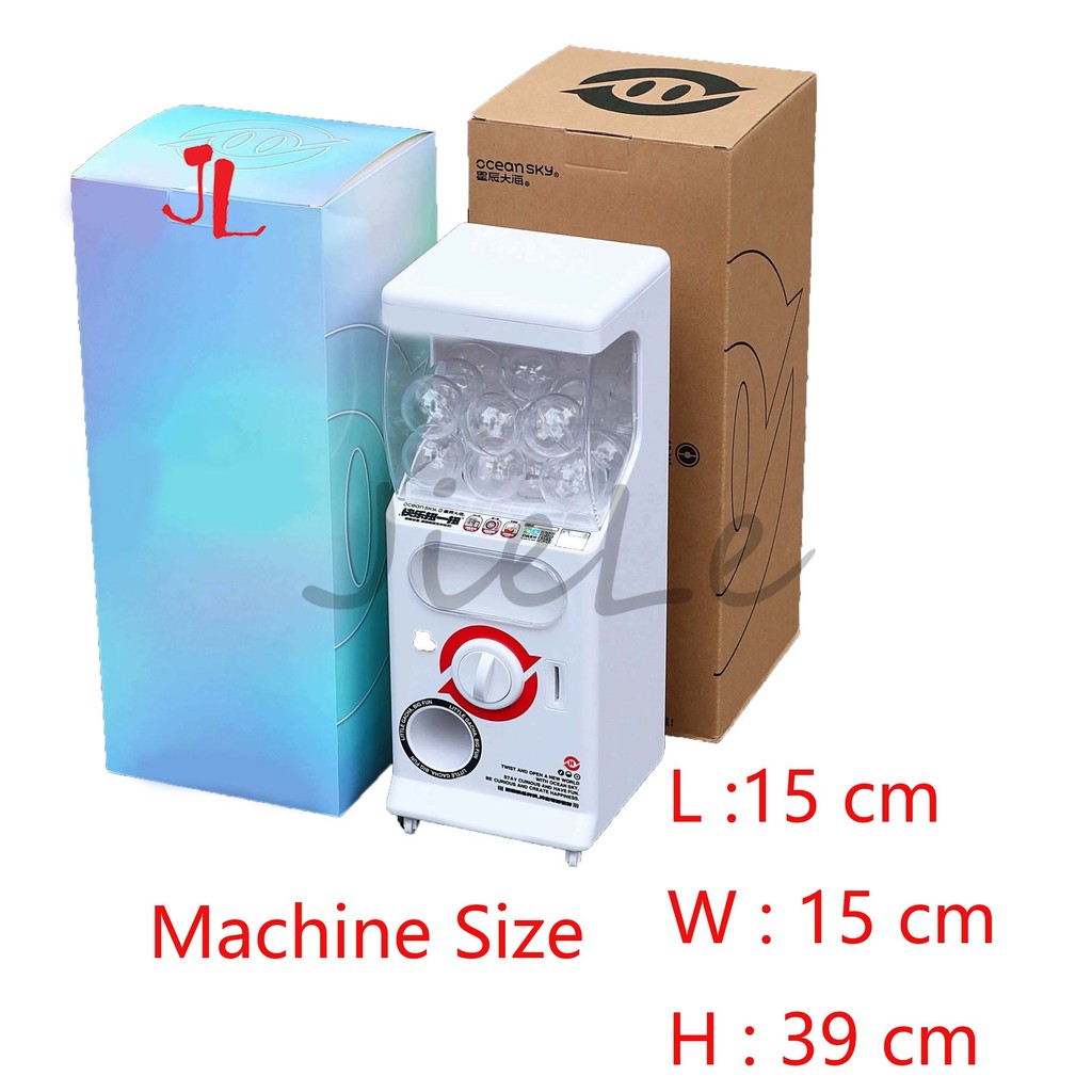 Mini Gachapon Machine Arcade Gum Capsule Toy Candy Machine Vending Sliding Door Gachapon Machine