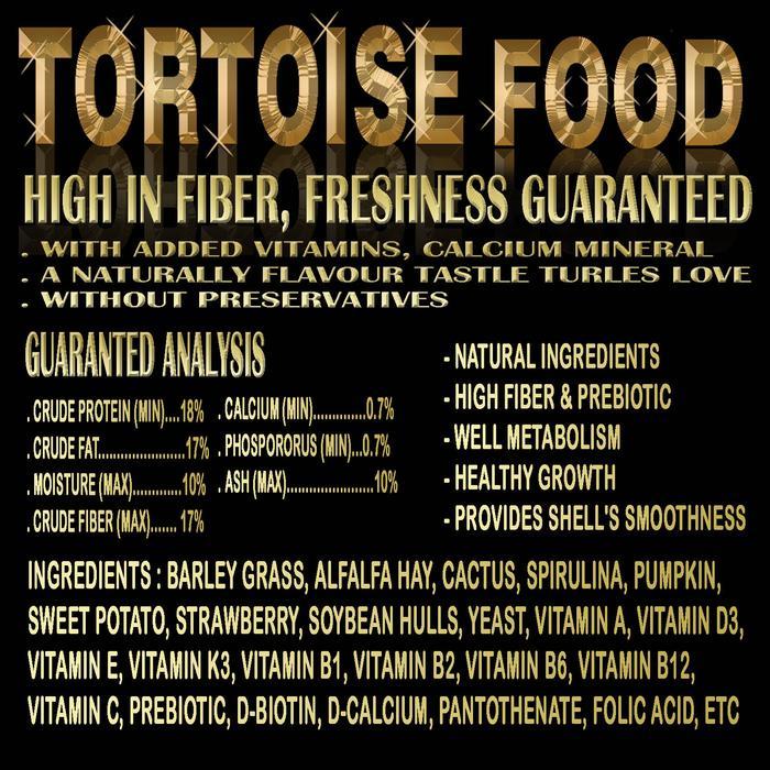 450GR MAKANAN SULCATA PARDALIS INSTAR PAKAN PELET FOOD KURA KURA TORTOISE SULKATA LEOPARD PARDALIS