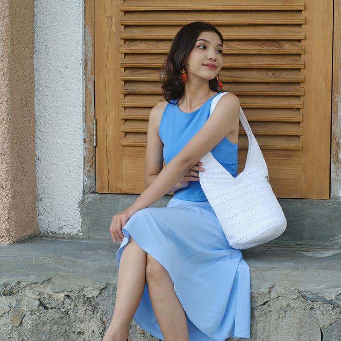 Dowa Cruise Medium Hobo - Women Bag - Optic White