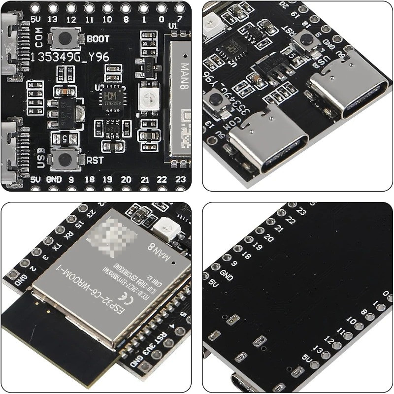 ESP32-C6 ESP32 WiFi+Bluetooth Internet Of Things ESP Development Board Core Board ESP32-C6-DevKit C