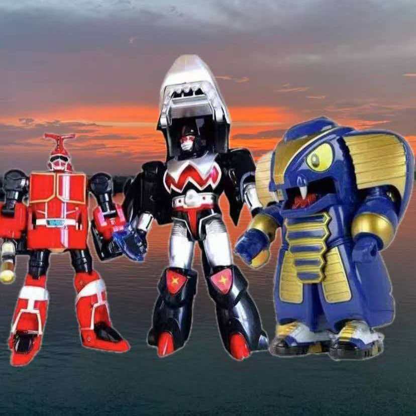 In Stock B-Robo Kabutack Deformable Anime Figure Kabutack Cobrander Sharkler 16cm Robot Action