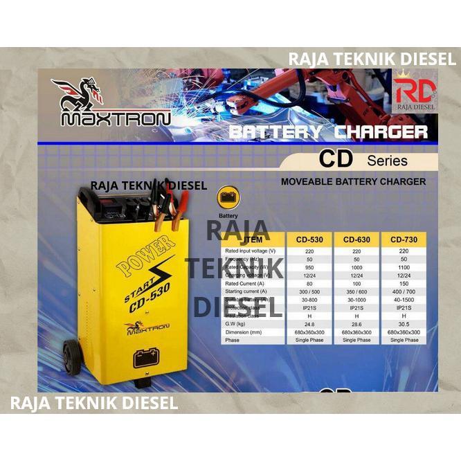 Charger Aki / Battery Charger MAXTRON 80 Ampere CD 530