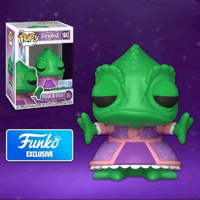 HOT SALE ORIGINAL FUNKO POP TANGLED PASCAL IN DRESS FIGURE TOY RAPUNZEL DISNEY TERMURAH
