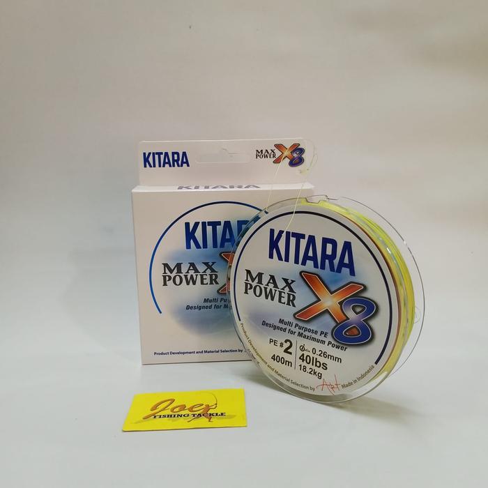 Kitara X8 Pe#2 - 40Lb (0,26Mm) 400M Braided Multicolour Multi Purpose Senar Pe Maximun Power