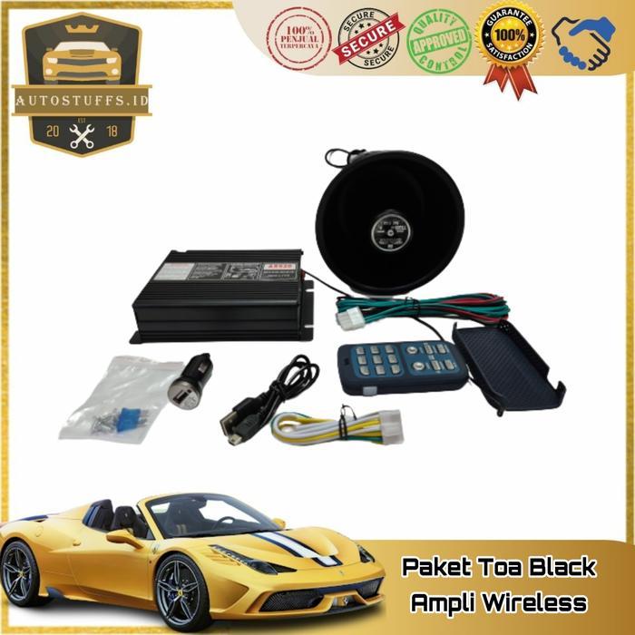Paket Toa Speaker Sirine Patwal/Toa Black + Ampli Wireless Set++++....