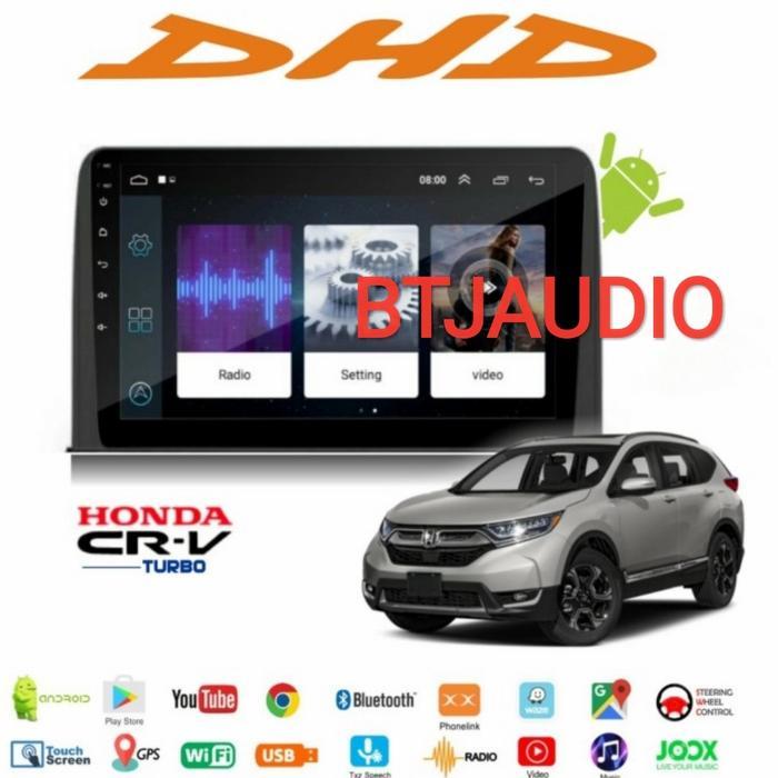 Head Unit Tape Tv Mobil Double Din Android Merk Orca/Dhd/Skeleton Untuk Honda Crv Turbo Tahun 2017