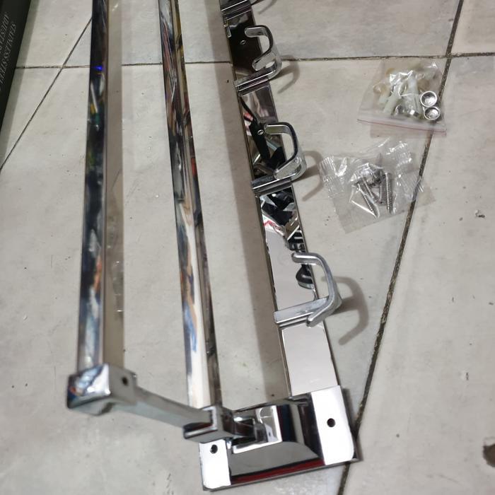 Rak handuk lipat stainless 2 baris BOLZANO HARGA AGEN