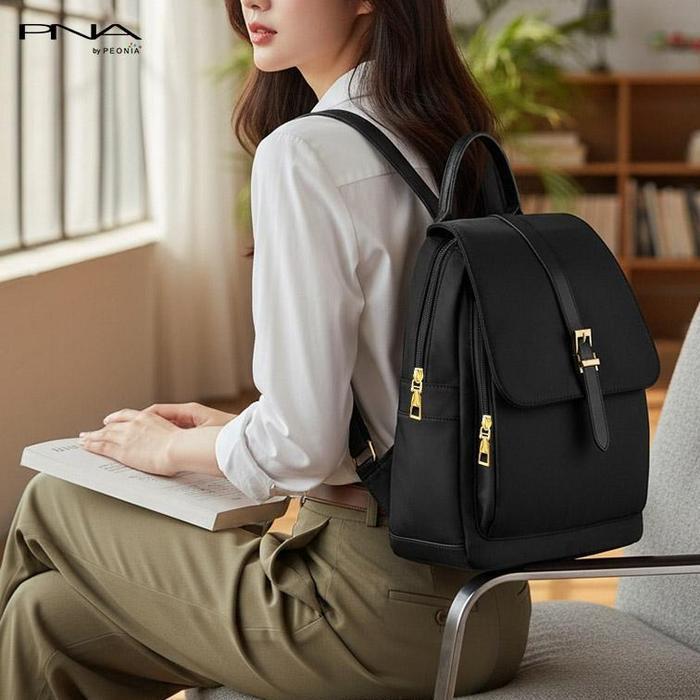 Elizabeth - Bona Water Resistant Ransel Korea Tas Wanita Punggung Kantor Kerja Sekolah Kuliah