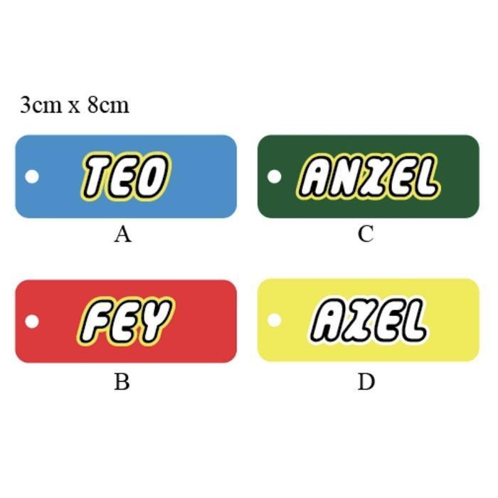 Custom Luggage Tag Bag Tag Koper Hiasan Tas Kado Hampers Leggo Diskon Sale