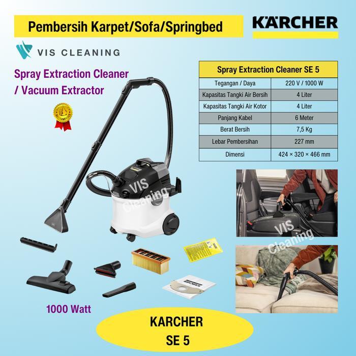 Carpet Cleaner Karcher SE 5 (Vacuum Extractor / Spray Extraction) Pembersih Karpet/Sofa/Springbed