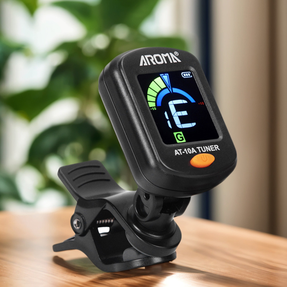 Clip-On Tuner Foldable Rotatable Acoustic Guitar Tuner Electric Guitar Tuner for Acoustic/Electric