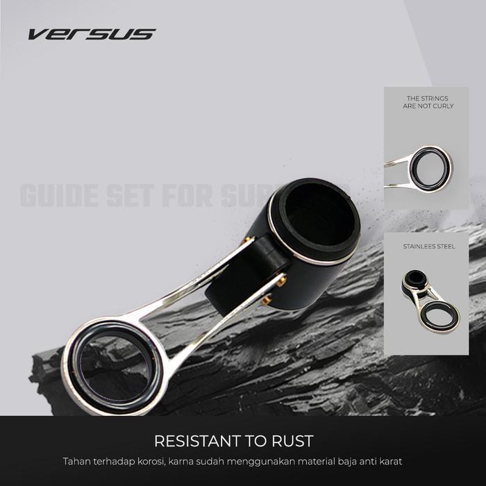 Guide Set Versus Surf Rod Casting Sparepart Ring Guide Joran Versus Untuk Surf Rod Kuat & Tahan Lama