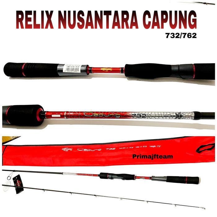 BISA COD Joran relix nusantara capung ul 622 ,662, 702 , 732 dan 762 joran casting ring seaguide