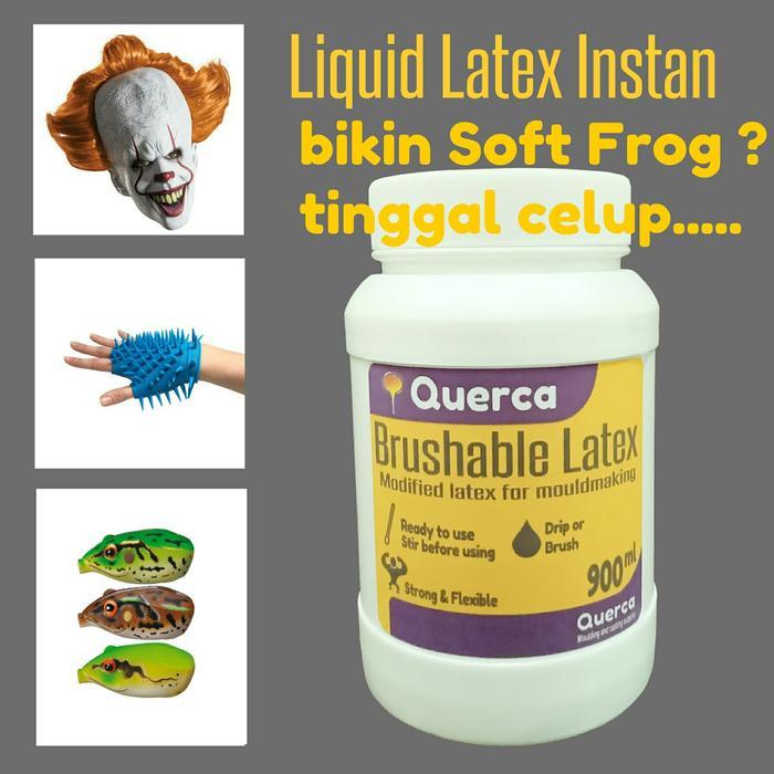 BISA COD Querca Liquid Latex Instan. Latex Cair 900 Ml. Soft Frog tinggal Celup