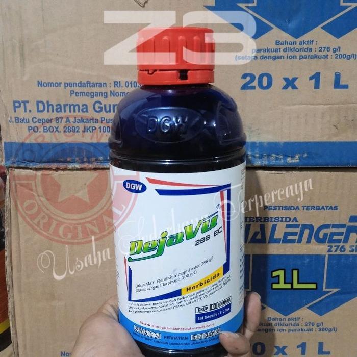 DGW Dejavu 288 EC 1L Herbisida Sistemik Selektif Purna Tumbuh Fluroksipir 288 g/l untuk Kakao &