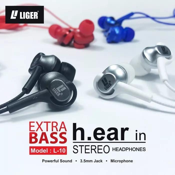 Bose - Headset Kabel L10 Original Super Bass Handsfree / Earphone Full Bas Headphone Liger Earphones