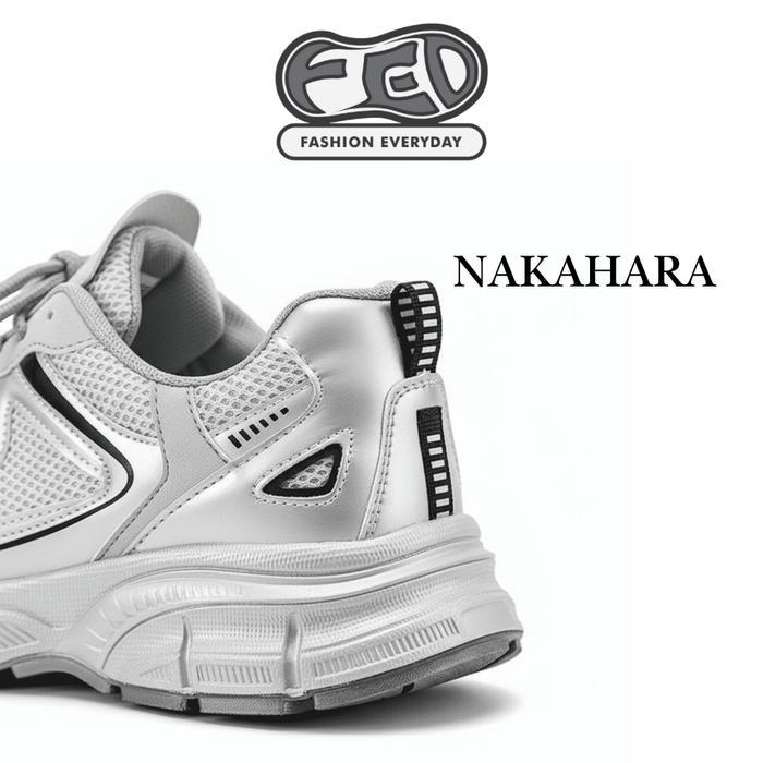 Froomzero - Sepatu Running Nakahara White Putih Kasual Pria Wanita Cowok Outdoor Shoes Sneakers Nb