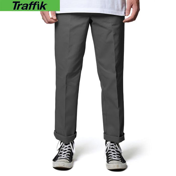 DICKIES-WP873 Slim Straight Celana Kerja Pria Model Slim Straight Fit Bahan Campuran Poliester dan K