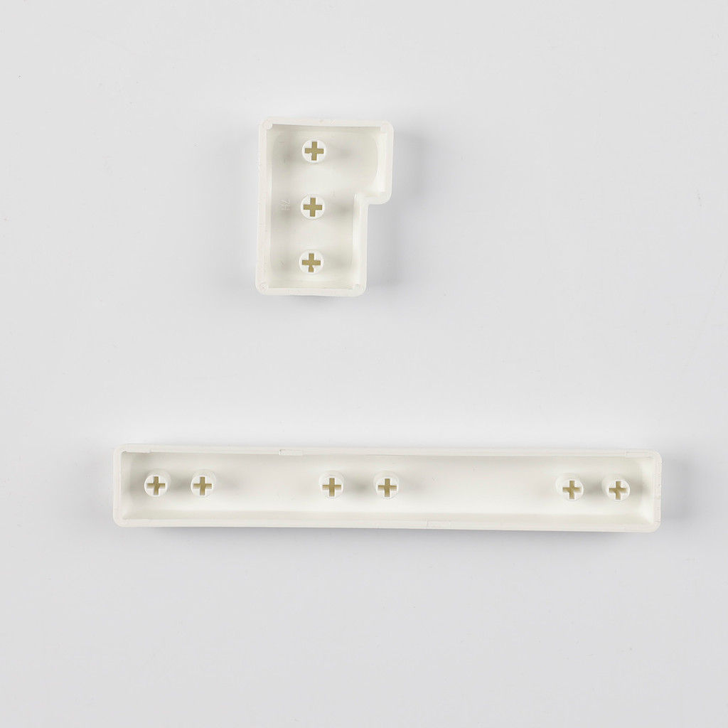 YMDK White Clear Blank Keycaps MOA Profile Modifier Blind Spot ISO Enter Space Shift Keys 1.25u 1.5u