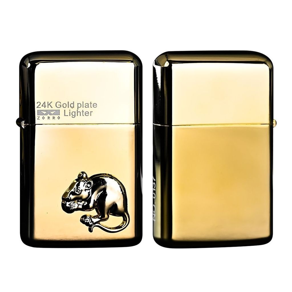 2026 [Twelve Zodiac Signs] ZORRO Genuine Kerosine Lighter 790 Limited 24k Gold-plated Seal Light