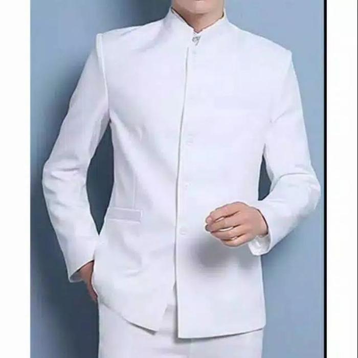 STELAN JAS MANDARIN - Putih, XS
