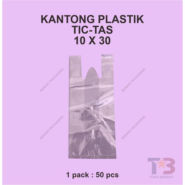 Pesona_Gadisku Kantong Tas Plastik Lldpe 10 X 30/Plastik Lldpe/Plastik Merk Tictas
