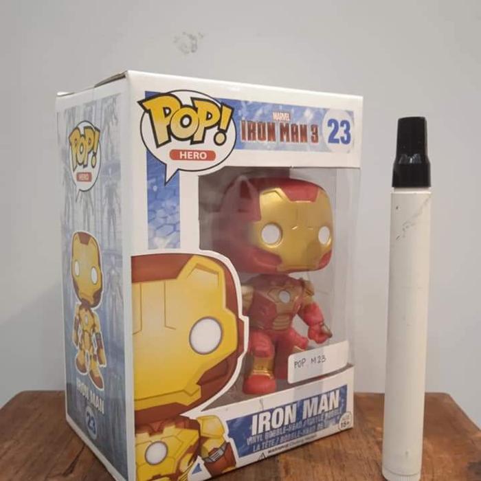 HOT SALE MAINAN POP 23 FIGURE IRONMAN MARK 42 RECAST FUNKO POP VINYL FIGURE TIN TERMURAH