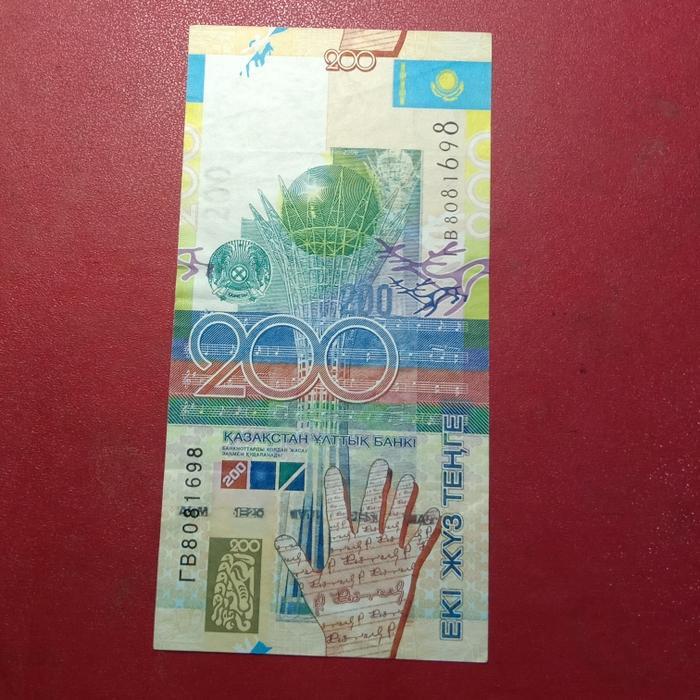 Uang Kertas Kazakhstan 200 Tenge Tahun 2006 untuk Koleksi