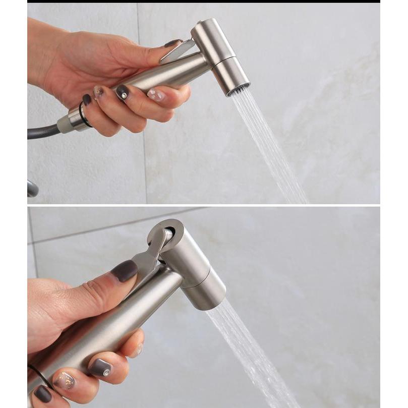 NS-Selang Bidet Fleible Kepala Jet Shower Kepala Selang Bidet Spiral