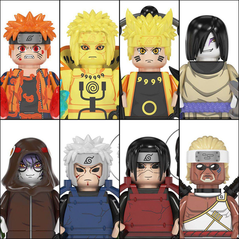 NEW NARUTO Annie Anime Bricks Mini Action Toy Minifgure Building Blocks Gifts WM6105 WM6106 WM6107
