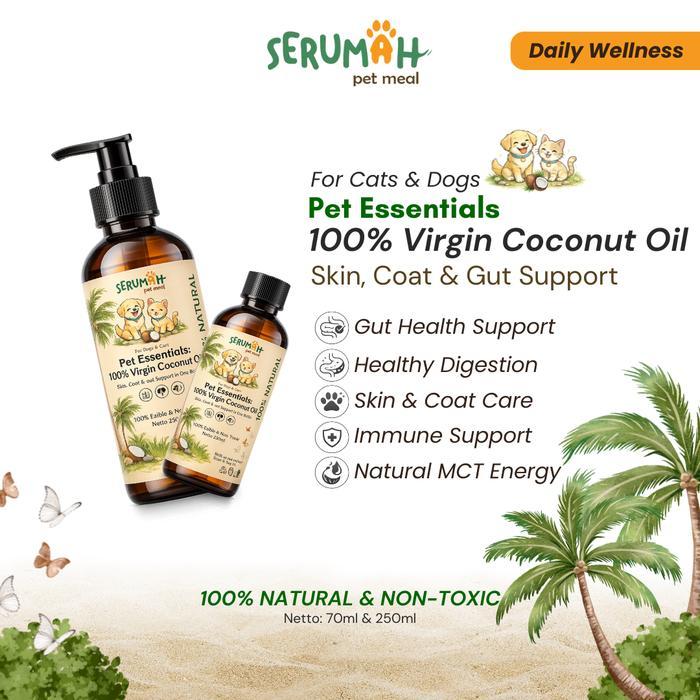 Royal Canin - Serumah Virgin Coconut Oil / Supplemen Minyak Vco Jamur Scabies Hairball Bulu - For