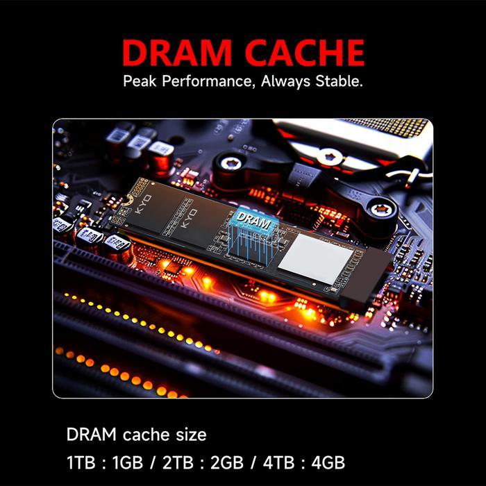 TERLARIS KYO Militan M2 PCIe 5.0 DRAM Cache TLC Nand 1TB / 2TB / 4TB DRAM Cache TLC Nand SSD Militan