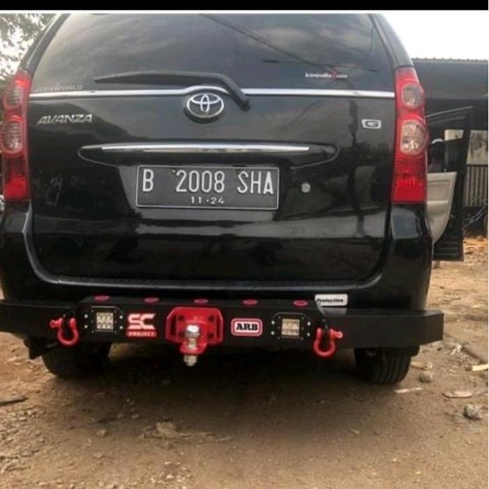 Towing Bumper Pengaman Belakang Model OFFROAD+Lampu LED AVANZA / XENIA