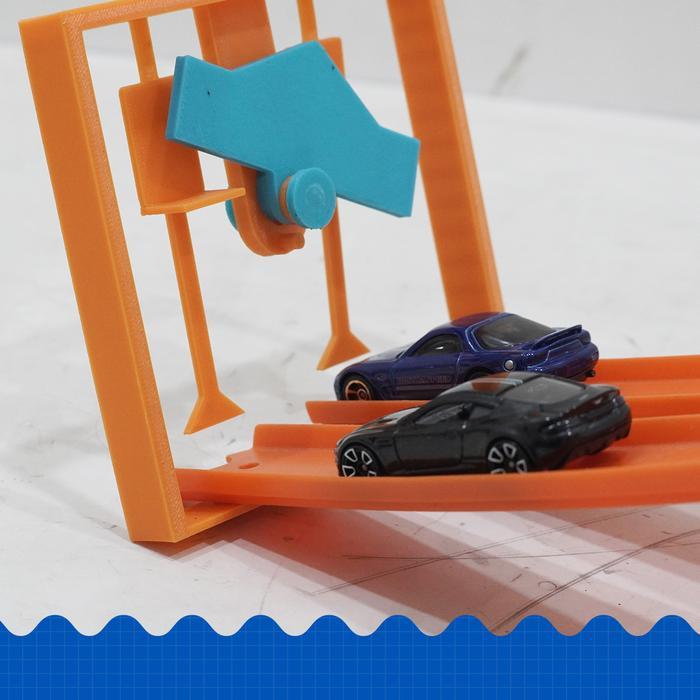 BISA COD Custom Simple Finish Gate Hotwheels Diecast Track 3D Printed