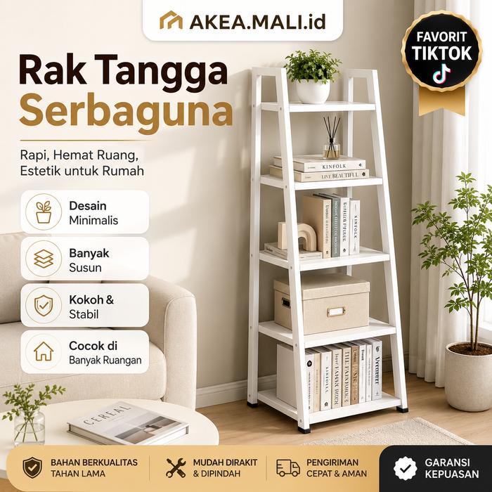 [AK]5L susun besi Rak kamar tidur/Rak Buku 4Susun/ rak buku/rak buku aesthetic/rak buku kamar/rak
