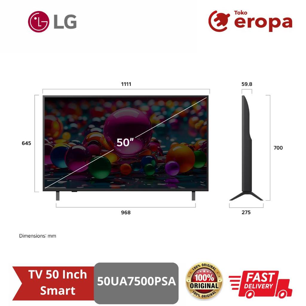TV 50 Inch Smart LG 50UA7500PSA