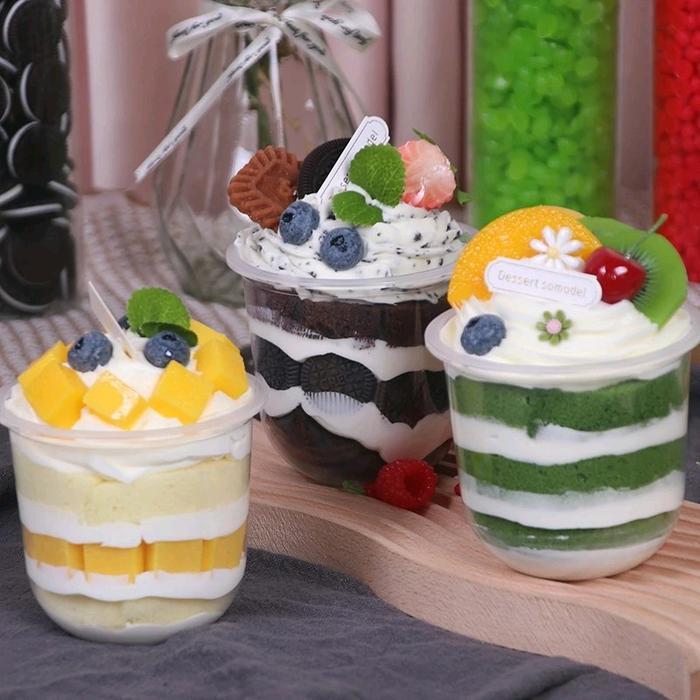 Cup Es krim 10set 360ml 250ml +tutup TEBAL Cup Boba