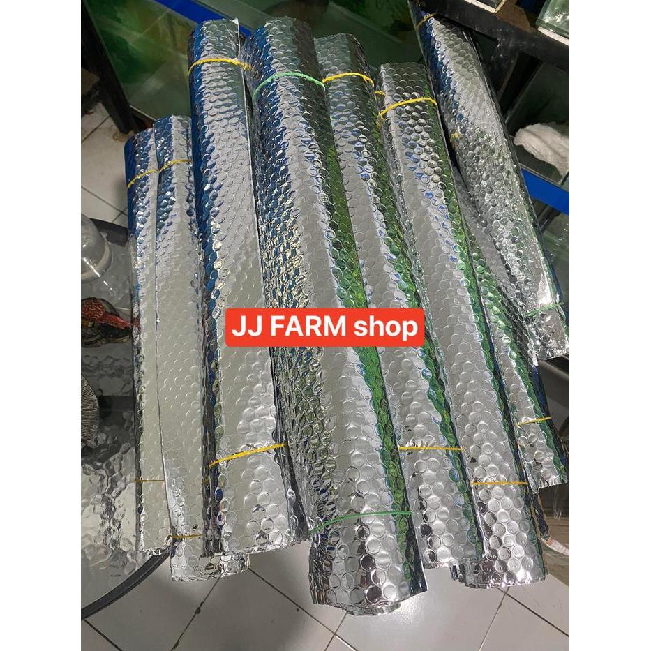 Beground begron aquarium akuarium alumunium foil bubble peredam atap