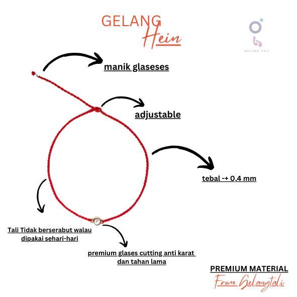 NEW Gelangtali Hein Gelang Tali Merah China Anti Karat Nagita Slavina Gold Bracelets Manik Rantai